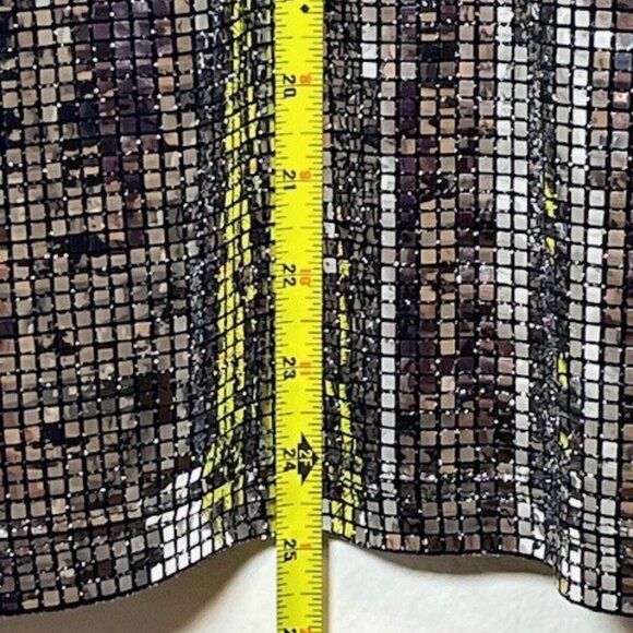 Dear Moon Silver Sparkle Disco Club Dress Size 1 - Perfect for New Years! - Picture 5 of 6